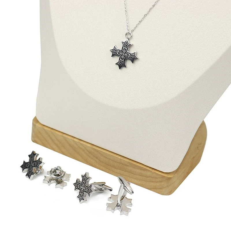 Mens Cufflink And Tie Pin Set