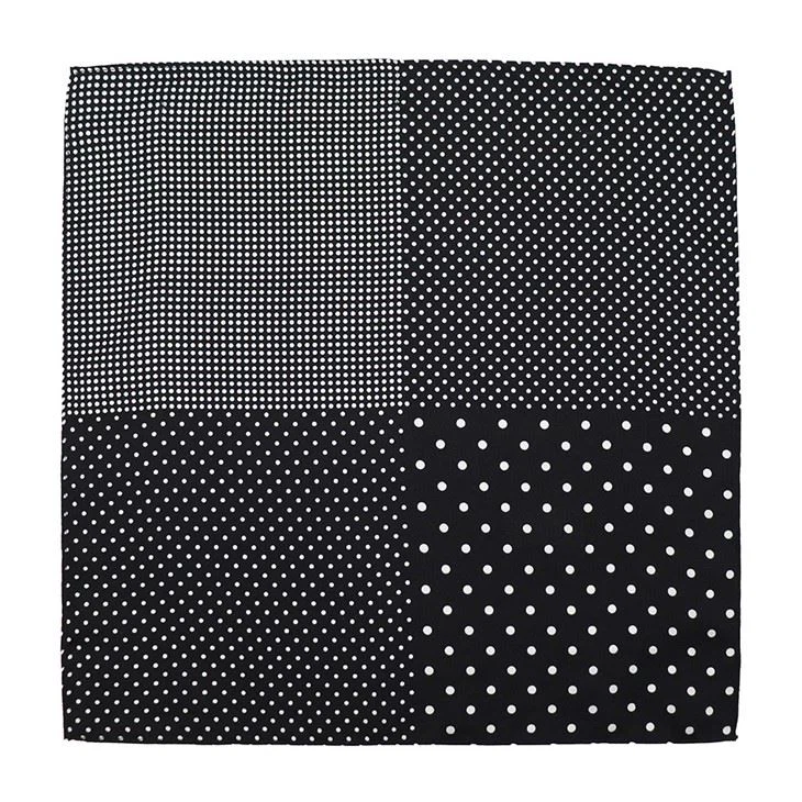 Black Pattern Pocket Square
