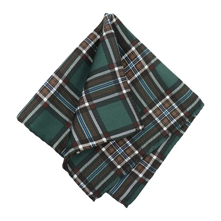 Christmas Plaid Pocket Square